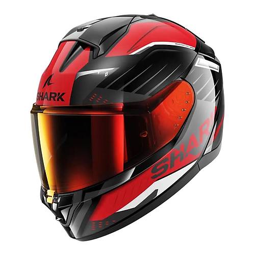 Shark Ridill 2 Bersek Siyah-Gri-Krmz Kapal Kask