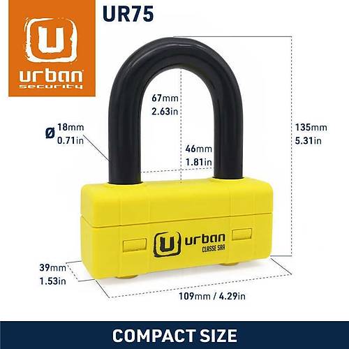 URBAN SECURITY UR74-120 13.5 MM 120CM SRA SINIFI KEMENT Z�NC�R K�L�T