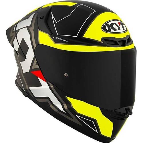 KYT TT-REVO KASK ELECTRON MATT S�YAH SARI