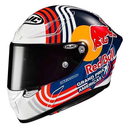 HJC RPHA1 KASK RED BULL AUSTIN GP MC21