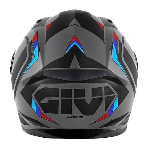 GIVI 50.8 MACH1 MAT GR�-S�YAH-KIRMIZI KASK