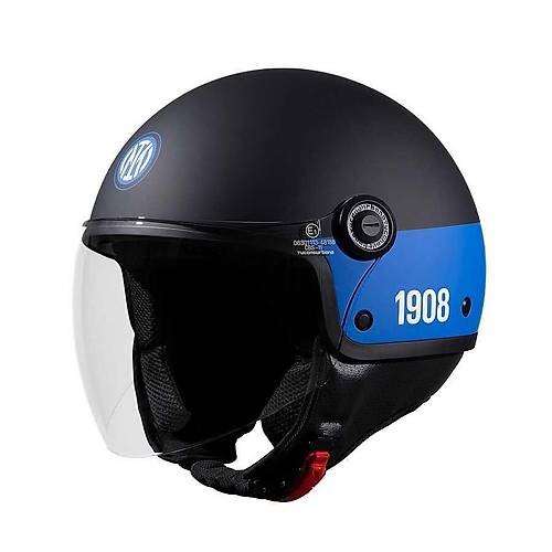 Tucano Urbano El Jett�n 6.0 Yar�m Kask Inter Nerazzurro Mat Siyah