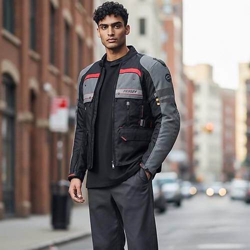 Prosev Long Floresan Krmz 4 Mevsim Motosiklet Montu