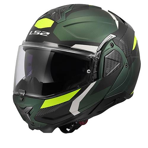 Ls2 Advant 2 Triple Mat Ye�il-Siyah-Neon Sar� Kask