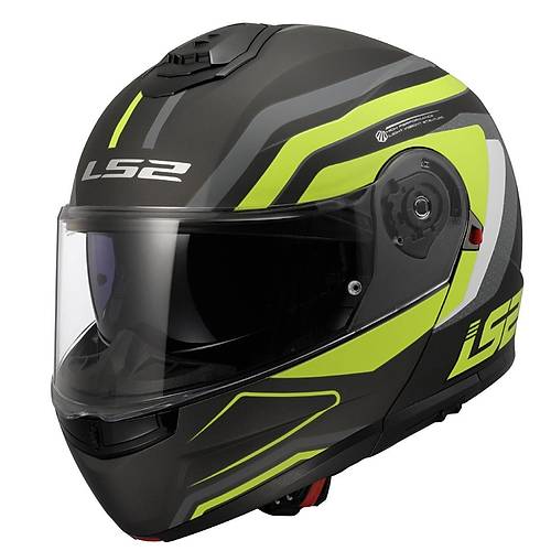 LS2 Strobe 2 Phantom Mat Titanium-Neon Sar ene Alr Kask