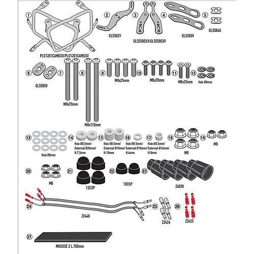 GIVI PLO1201CAM HONDA XL 750 TRANSALP (23-26) YAN �ANTA TA�IYICI