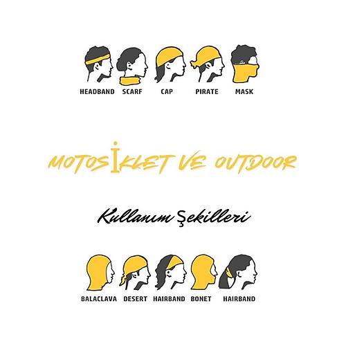 �i�ek Maske 4 Mevsim Motosiklet ve Outdoor Bandana - Balaklava DN417