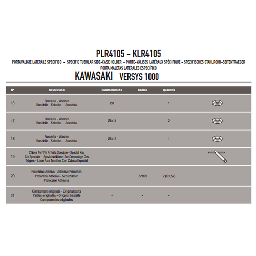 GIVI PLR4105 KAWASAKI VERSYS 1000 (12-14) YAN �ANTA TA�IYICI
