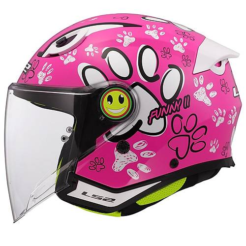LS2 FUNNY 2 PAWS PEMBE �OCUK KASK