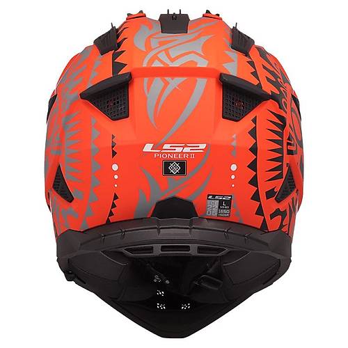 LS2 PIONEER 2 RANGI MAT TURUNCU KASK