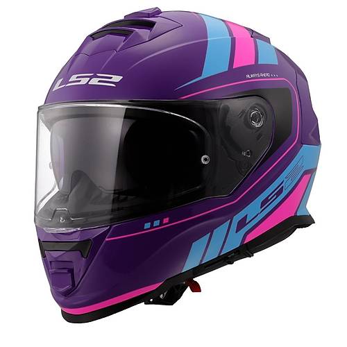 LS2 Storm 2 Fist Mor-Mavi Kapal Kask