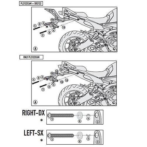 GIVI PL2122CAM YAMAHA TRACER 900 (15-17) YAN �ANTA TA�IYICI