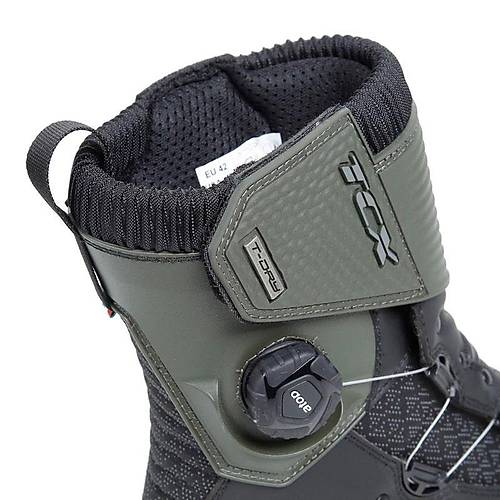 TCX Infinity 3 Mid Military Yeil Motosiklet izmesi