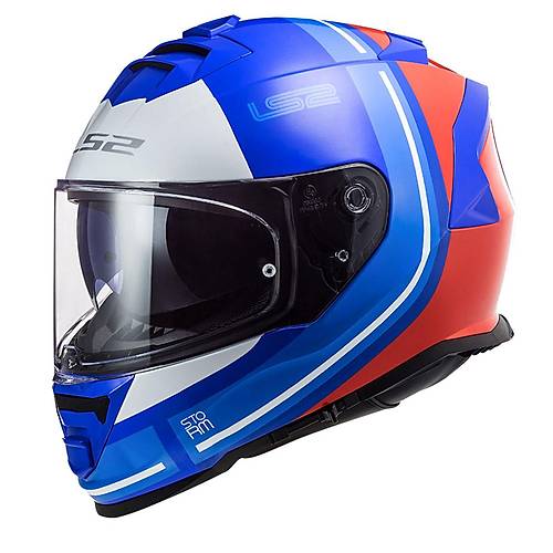 LS2 STORM 2 SLANT MAV�-KIRMIZI KASK