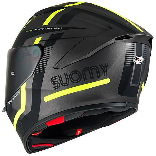 Suomy Track-1 Ninenty Seven Gun Metal-Yellow Kapal Kask