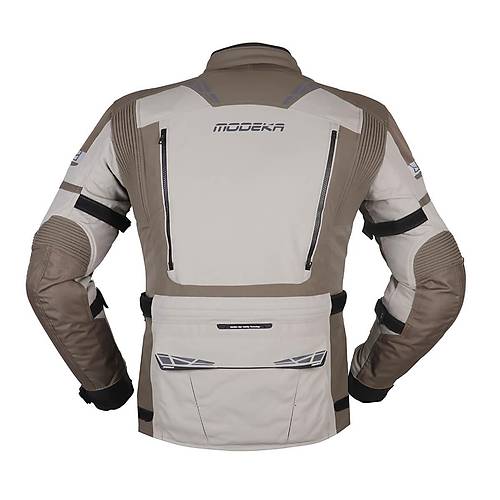 Modeka Panamericana II Waterproof Haki-Bej 4 Mevsim Motosiklet Montu