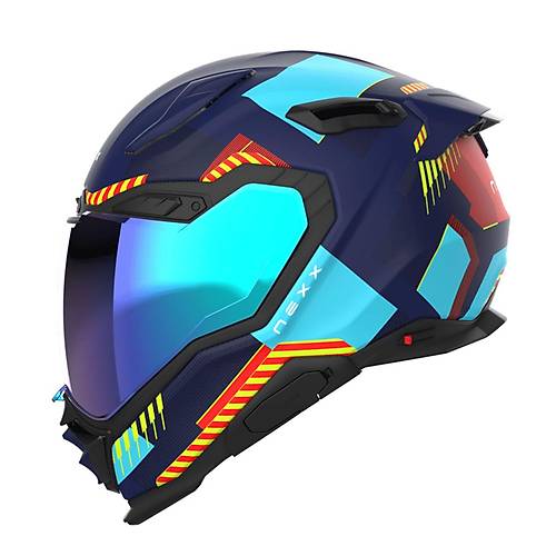 Nexx X.Wst 3 Fluence Mavi-K�rm�z� Kask