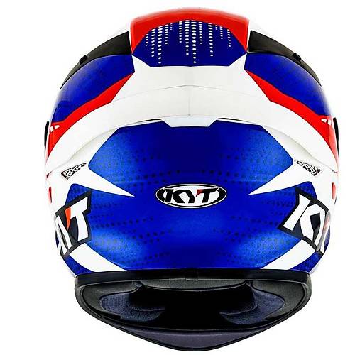 KYT TT-Course Gear Mavi-Krmz Kapal Kask