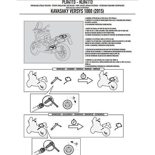 GIVI PLR4113 KAWASAKI VERSYS 1000 (15-16) YAN �ANTA TA�IYICI