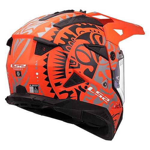 LS2 PIONEER 2 RANGI MAT TURUNCU KASK