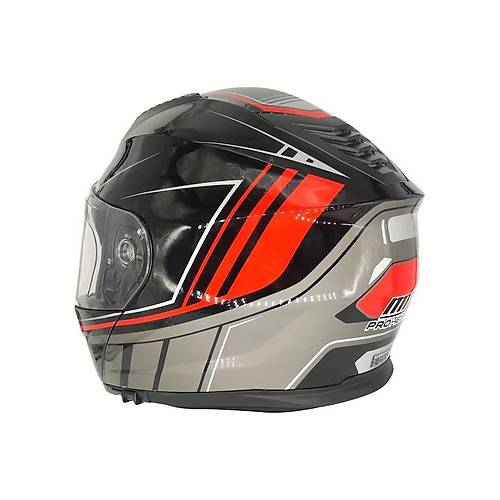 MTS PROHELMET Siyah-Krmz ene Alr Kask