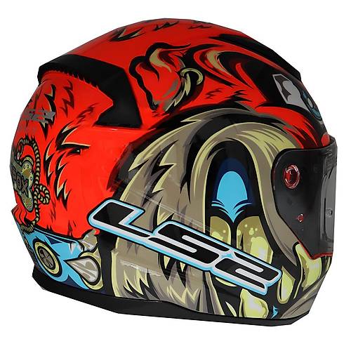 LS2 RAPID 2 SPOX KIRMIZI-GR KASK