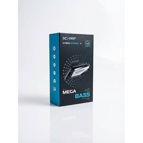 Scharf L8 PRO Mega Bass 2. Nesil Bluetooth 5.4 Motosiklet Intercom | 2 Ki�ilik |