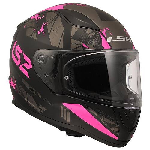 LS2 RAPID 2 PALIMNESIS MAT S�YAH-PEMBE KASK