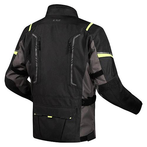 LS2 Narvik Gri-Siyah-Neon Sar Klk Motosiklet Montu