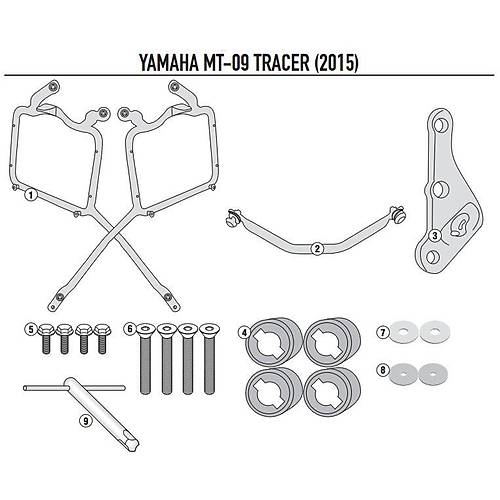 KAPPA KLR2122 YAMAHA TRACER 900 (15-17) YAN �ANTA TA�IYICI