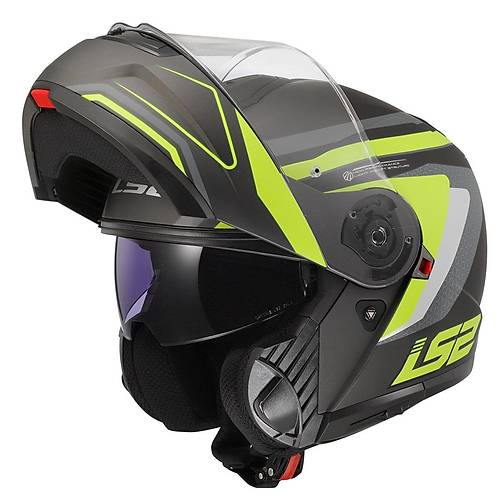 LS2 Strobe 2 Phantom Mat Titanium-Neon Sar ene Alr Kask
