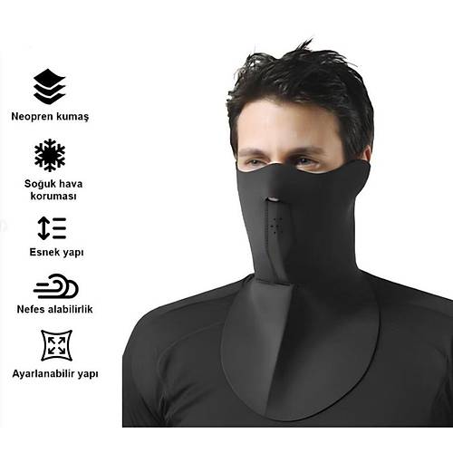 VEXO MOTOSIKLET MASKESI UZUN GENIS