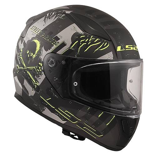 LS2 Rapid 2 Pirates Titanium Kapal Kask