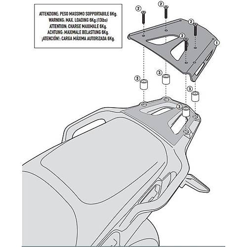 GIVI SRA1110 HONDA VFR 1200X CROSSTOURER (12-19) ARKA �ANTA TA�IYICI