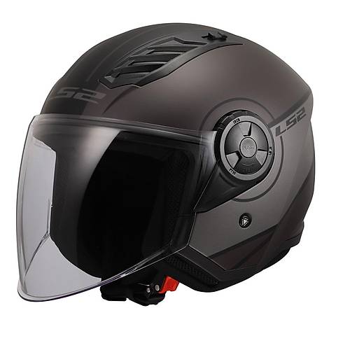LS2 AIRFLOW 2 COVER MAT S�YAH-GR� KASK