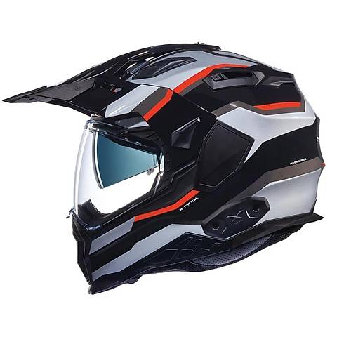 NEXX X.WED 2 X-PATROL S�YAH-GR�-KIRMIZI KASK