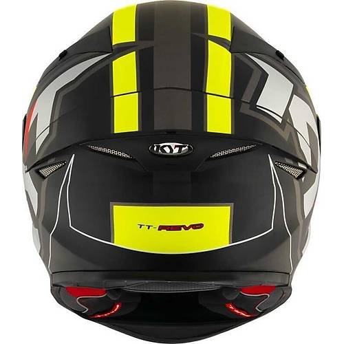 KYT TT-REVO KASK ELECTRON MATT S�YAH SARI