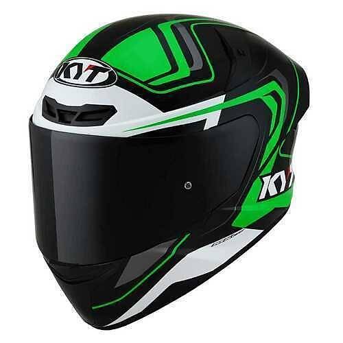 KYT TT-COURSE KASK OVERTECH SYAH/YEL