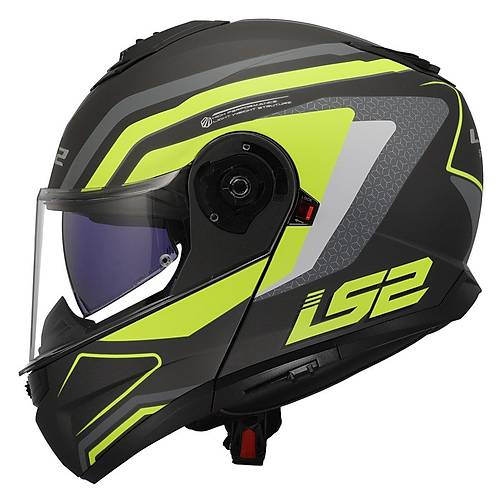 LS2 Strobe 2 Phantom Mat Titanium-Neon Sar ene Alr Kask