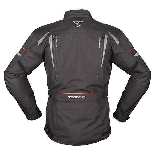Modeka Striker II Waterproof Siyah 4 Mevsim Motosiklet Montu