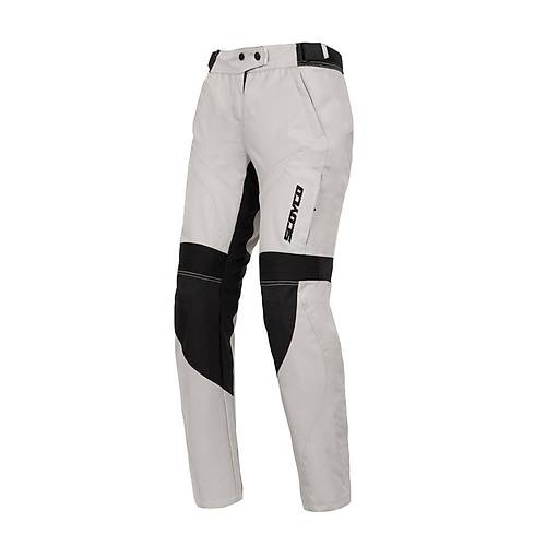 SCOYCO P122W KORUMALI KADIN MOTOSKLET PANTOLONU BEYAZ
