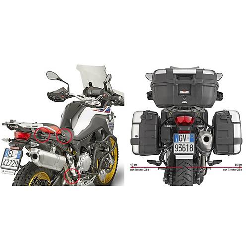 GIVI PLR5127 BMW F750GS - F800GS - F850GS - F900 (18-26) F850GS ADVENTURE (19-23) YAN �ANTA TA�IYICI