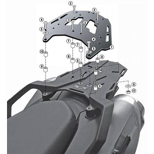 GIVI SRA750 KTM 990 SMT (09-16) ARKA �ANTA TA�IYICI