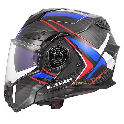 LS2 ADVANT X KARBON FUTURE II BEYAZ-MAV KASK