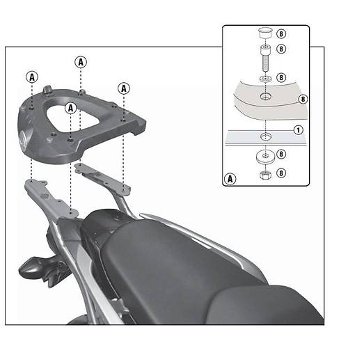 GIVI 1109FZ HONDA INTEGRA 700 (12-13) ARKA �ANTA TA�IYICI
