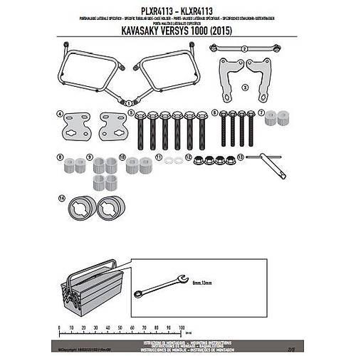 GIVI PLXR4113 KAWASAKI VERSYS 1000 (15-16) YAN �ANTA TA�IYICI