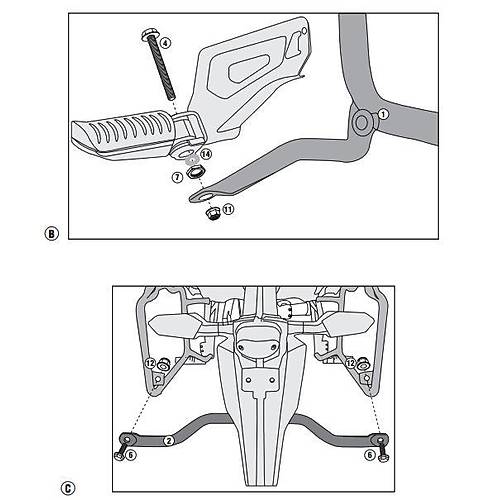 GIVI PL4114CAM KAWASAKI VERSYS 650 (15-24) YAN �ANTA TA�IYICI