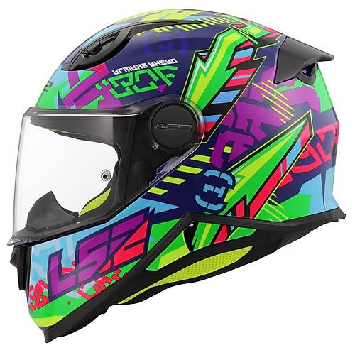 LS2 Kid Svent Mavi-Yeil ocuk Kask