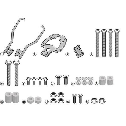 GIVI SR5125 BMW G310R (17-25) ARKA �ANTA TA�IYICI