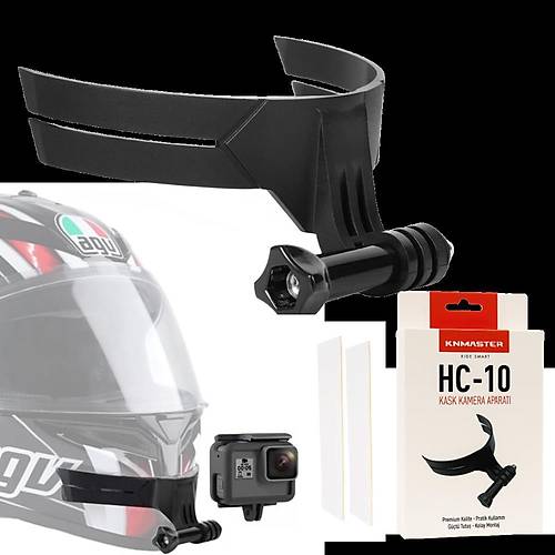 KNMASTER HC-10 MOTOSKLET KASK ENE AKSYON KAMERA TUTUCU